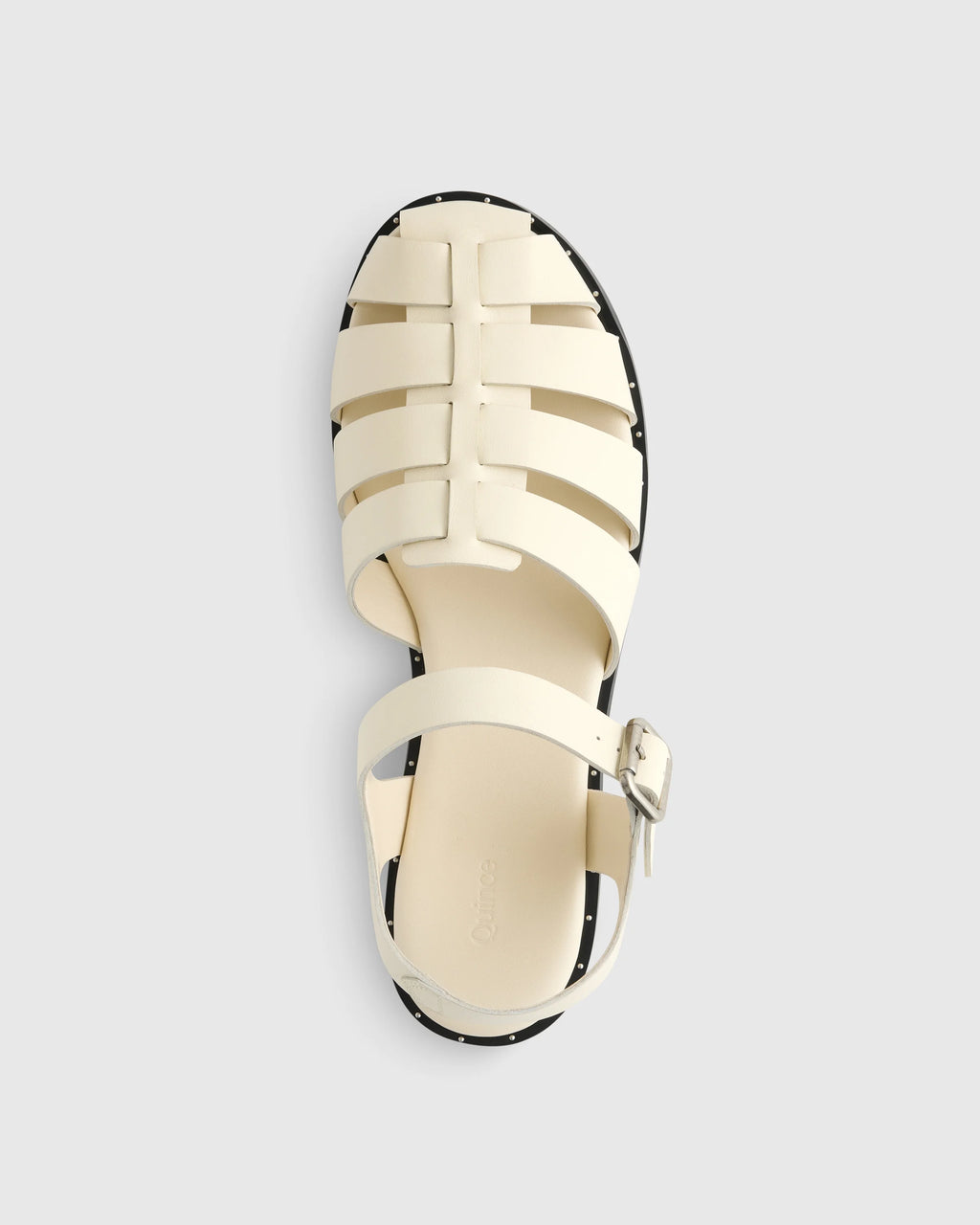 Italian Leather Fisherman Sandal - 5 / Black
