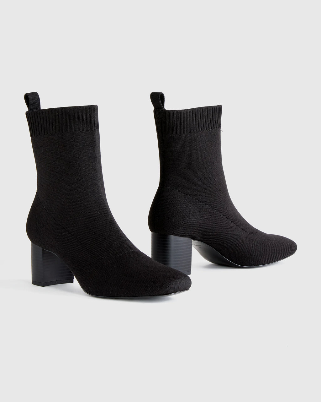 Eco Knit Heeled Bootie - 5 / Almond