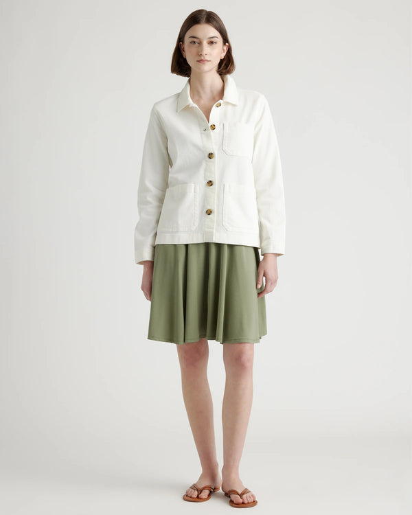 Organic Comfort Stretch Chore Jacket - XS / Vanilla