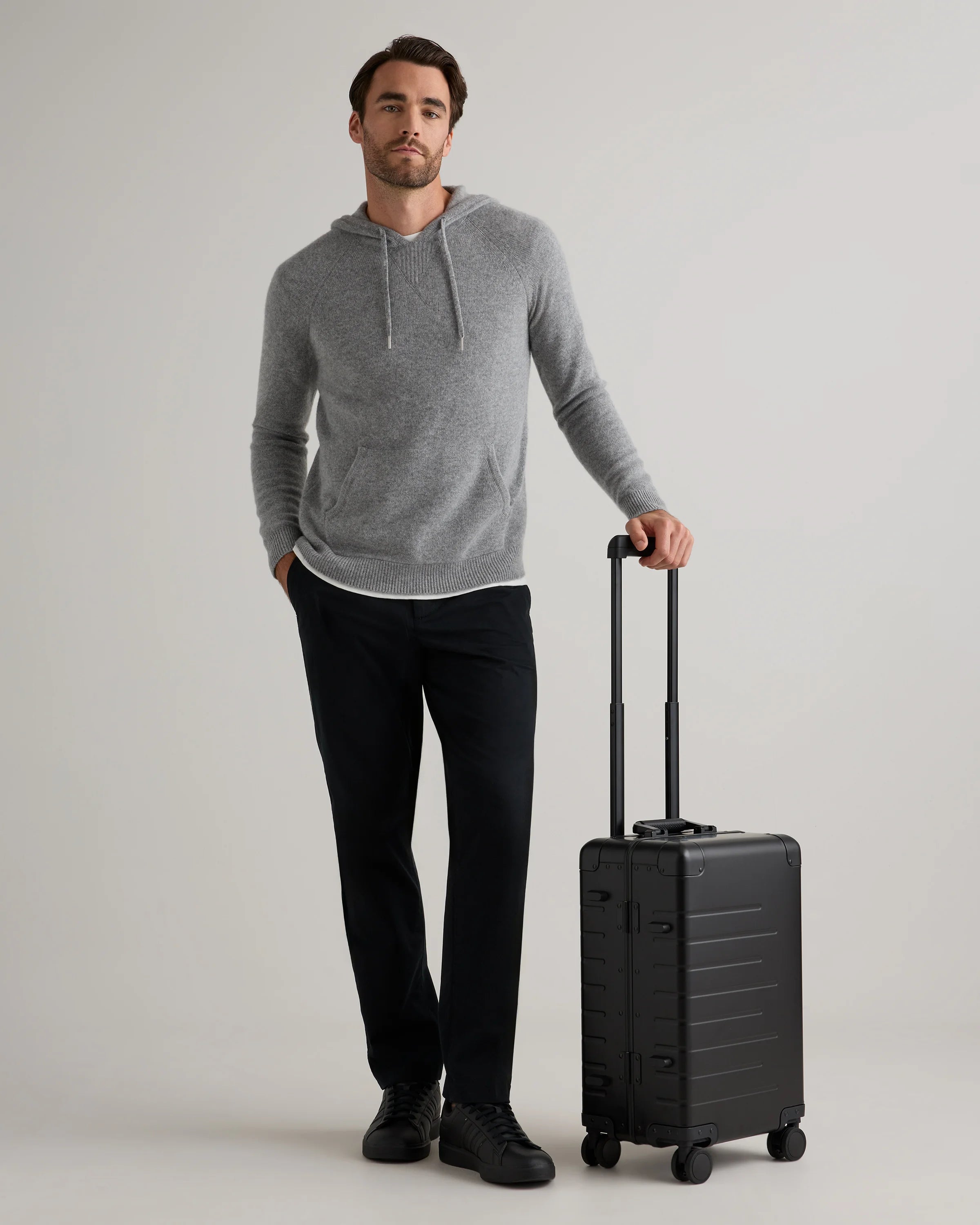 Aluminum Carry-On Suitcase - One Size / Black Secondary image