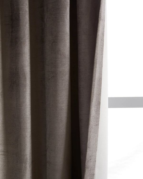 Luster Velvet Room Darkening Curtain - Single Panel - 48x84 / Champagne