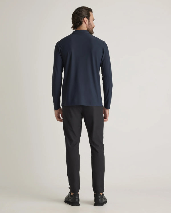ProPique Performance Long Sleeve Polo - S / Navy