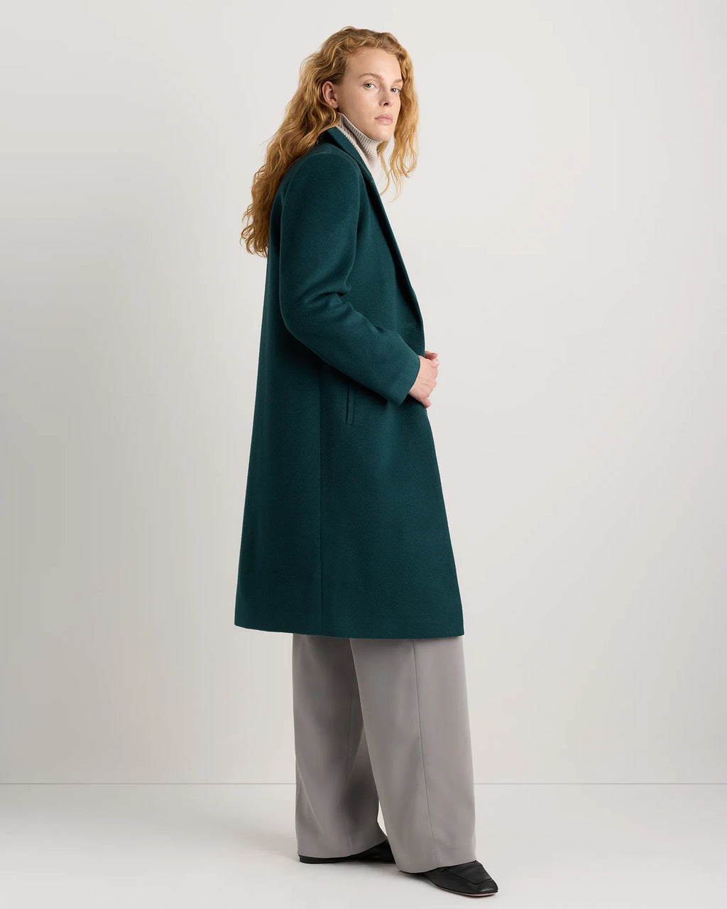 Wool Cashmere Blazer Coat - XS / Mocha Brown