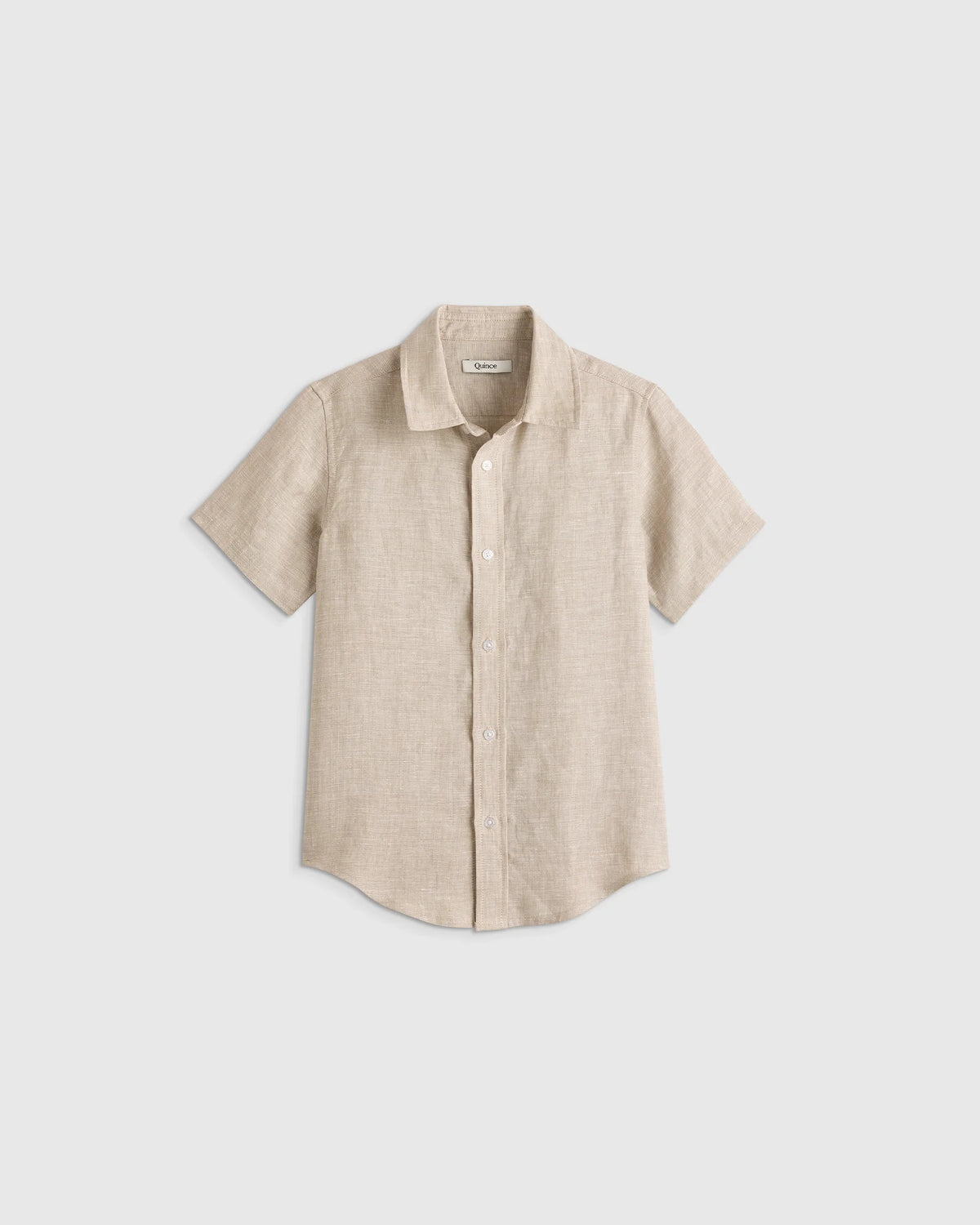 100% European Linen Short Sleeve Shirt - 2T / Flax Main image