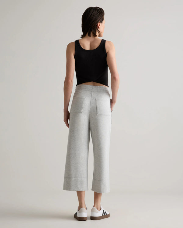 SuperSoft Fleece Cropped Wide Leg Pants - XS / Dried Fig
