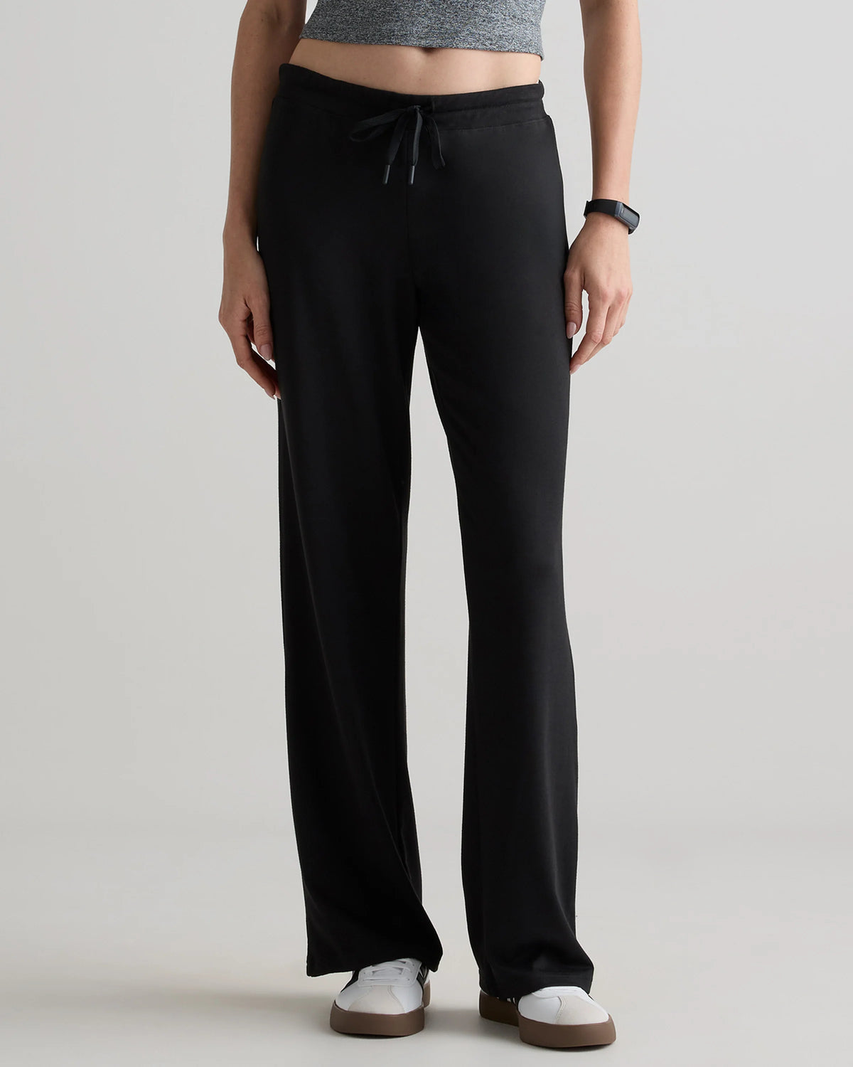 Flowknit Wide Leg Pants - XS / Black Main image