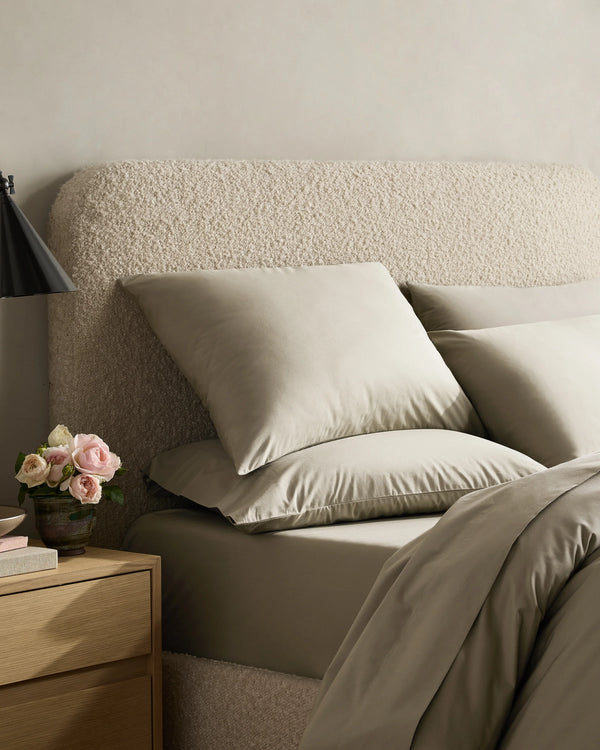 Organic Crisp Percale Deluxe Bedding Bundle - Twin / White
