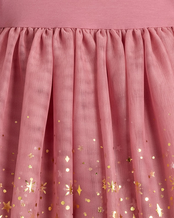 Shimmer Tulle Dress - 3-6M / Forest Green