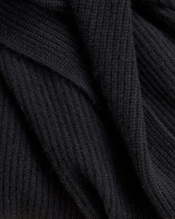 Ribbed Knit Cashmere Throw - 50x70 / Oatmeal