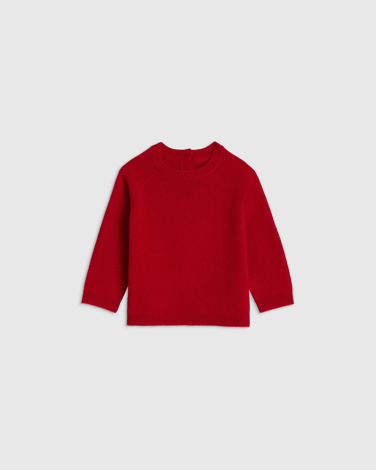 Washable Cashmere Crewneck Sweater - 0-3M / Varsity Red Main image