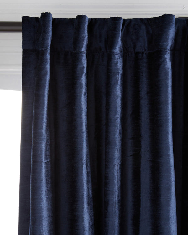 Luster Velvet Room Darkening Curtain - Single Panel - 48x84 / Champagne