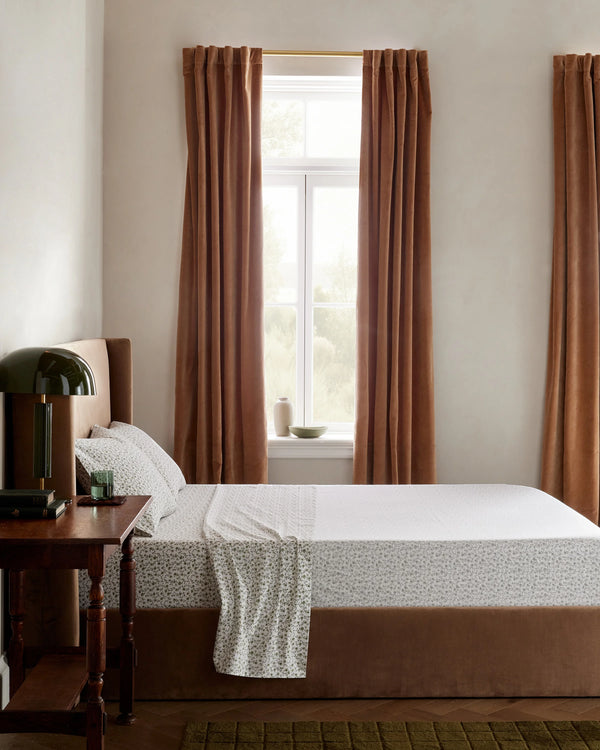 Organic Crisp Percale Deluxe Bedding Bundle - Twin / White
