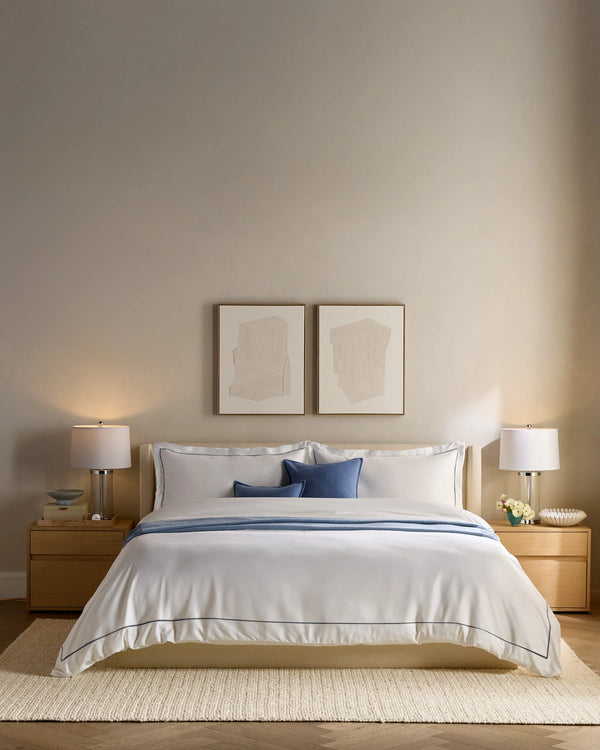 Signature Giza Cotton Sateen Sham Set - Standard / White