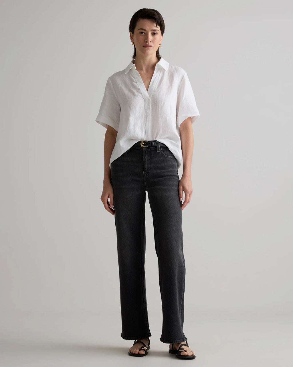 Bella Stretch Relaxed Straight Jeans - 24 / Atlantic Blue