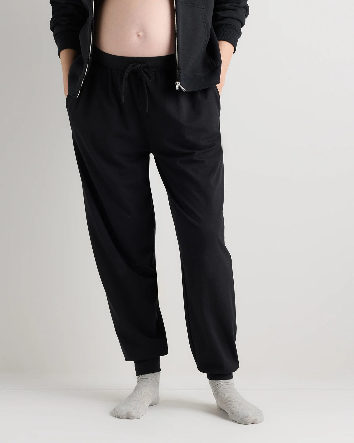 Dream Lounge Maternity Jogger - XS / Bold Black Main image