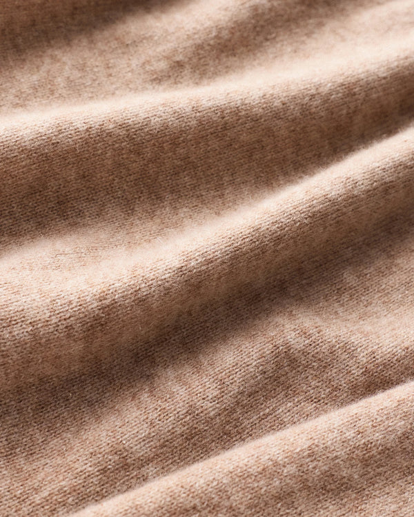 Mongolian Cashmere Shrunken Crewneck Sweater - XS / Ivory