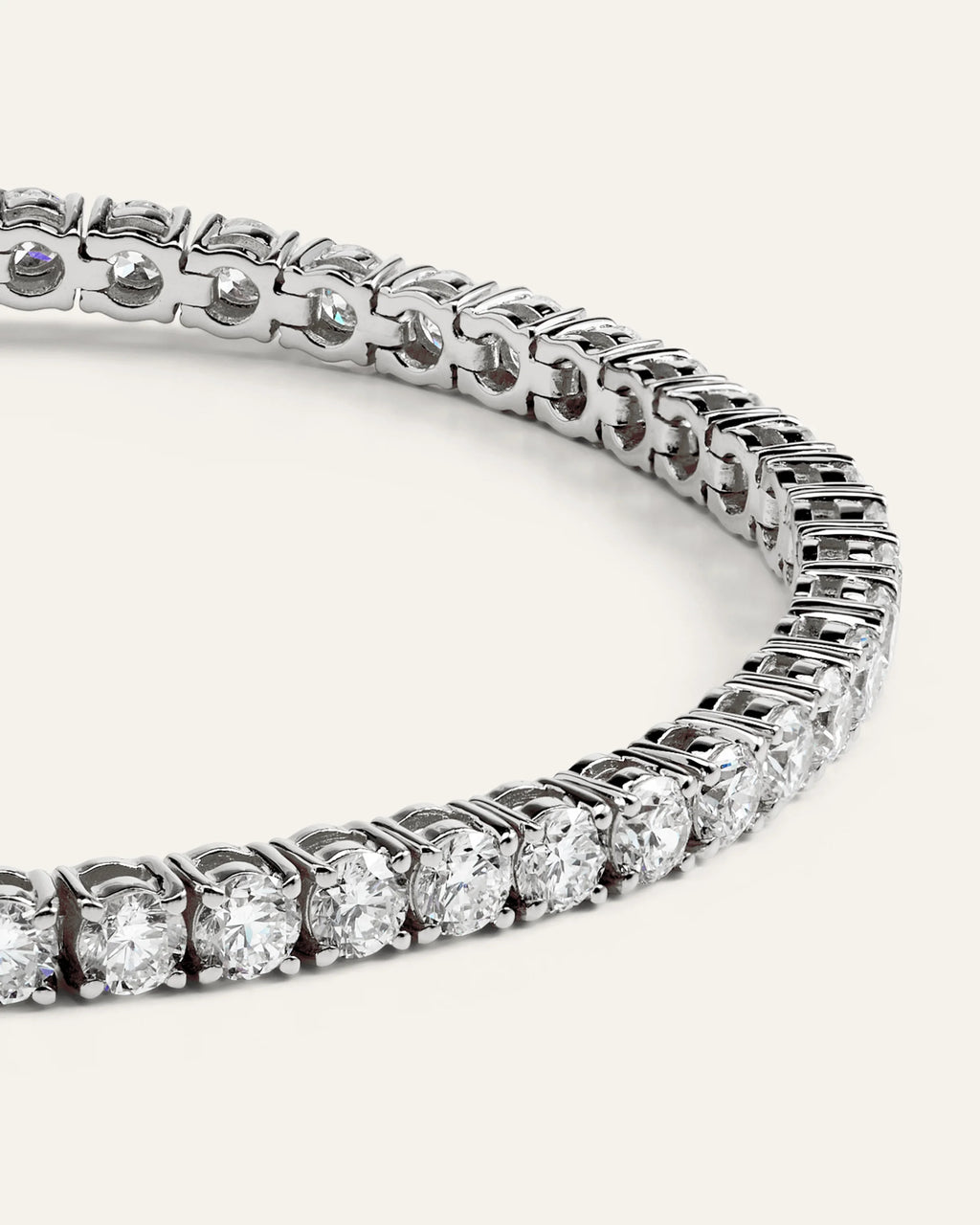 14K Gold Lab Grown Diamond Tennis Bracelet - 7ctw - 6.5" / Yellow Gold