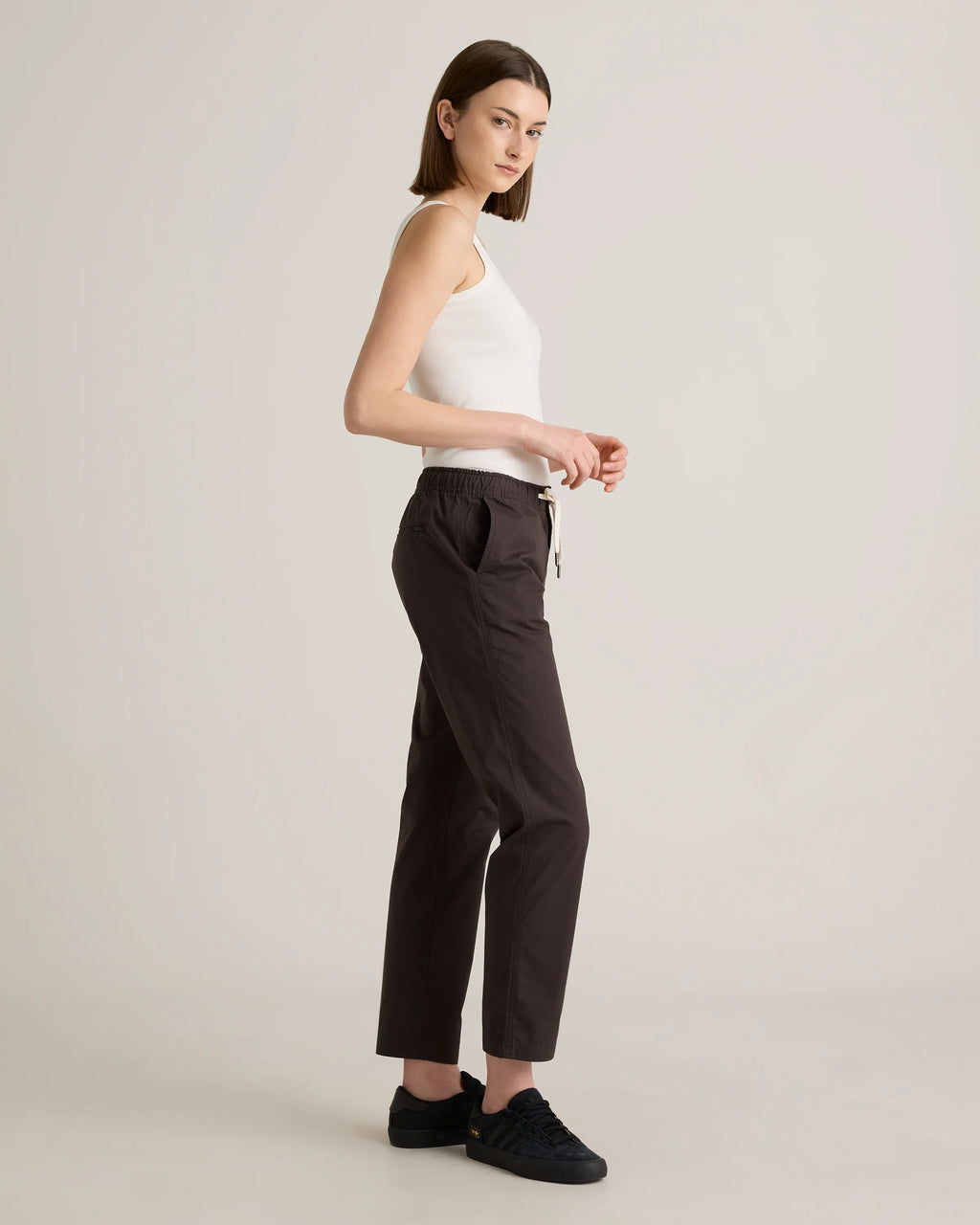 Organic Stretch Ripstop Straight Pants - XS / Steel