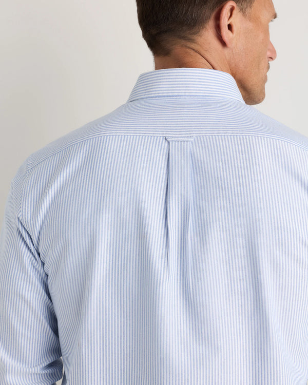 100% Organic Cotton Oxford Shirt - XS / Light Pink Stripe