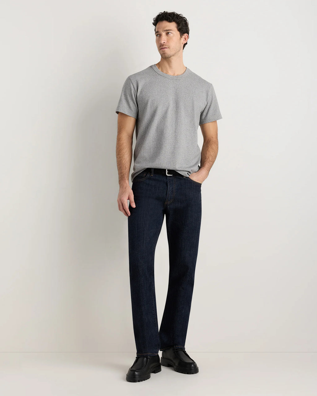 100% Organic Cotton Heavyweight Tee - XS / Natural