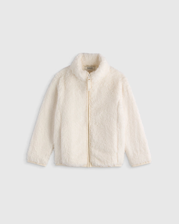 Recycled Sherpa Fleece Jacket - 2T / Ivory