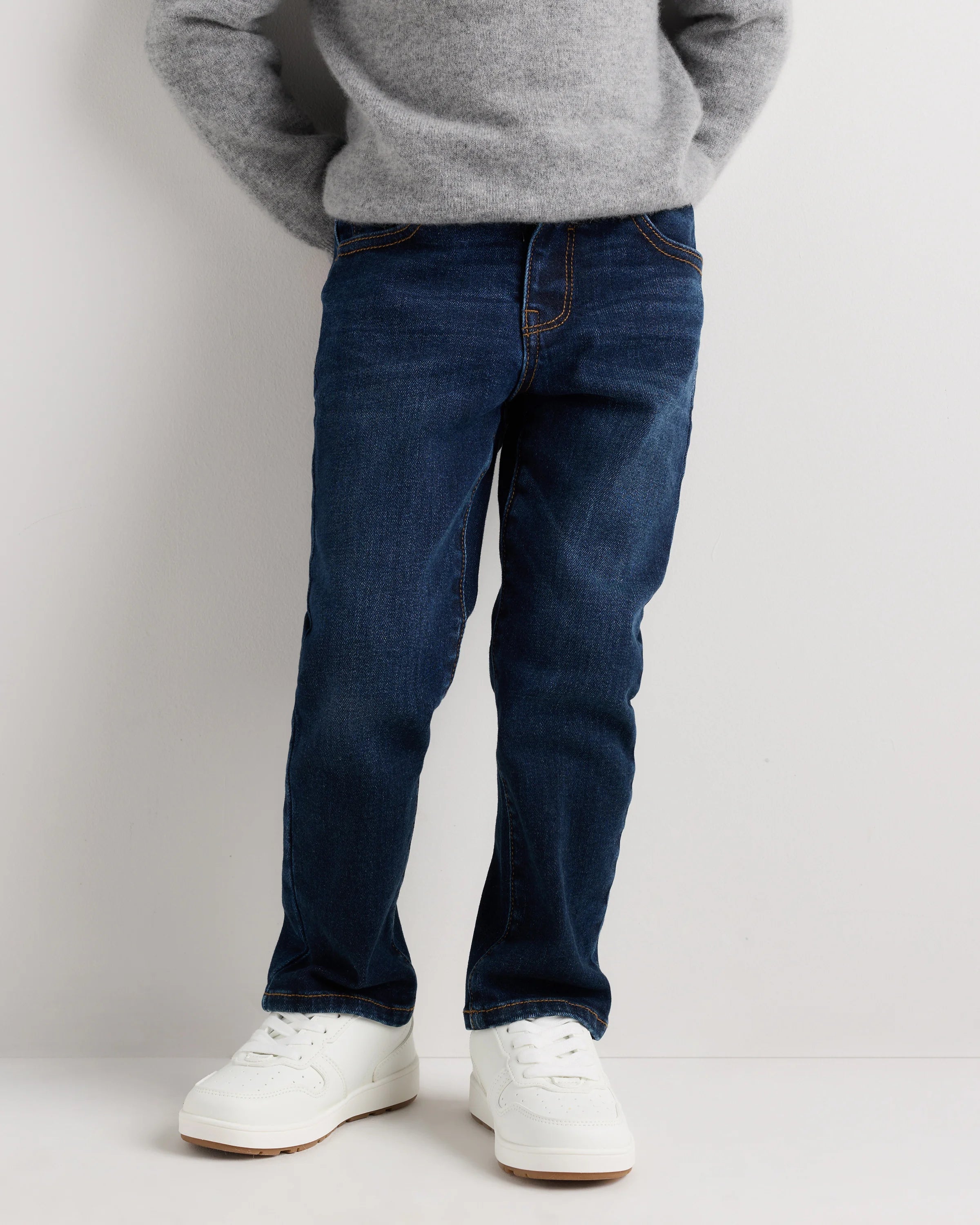 Boys Stretch Slim Jeans - 2T / Dark Wash Secondary image