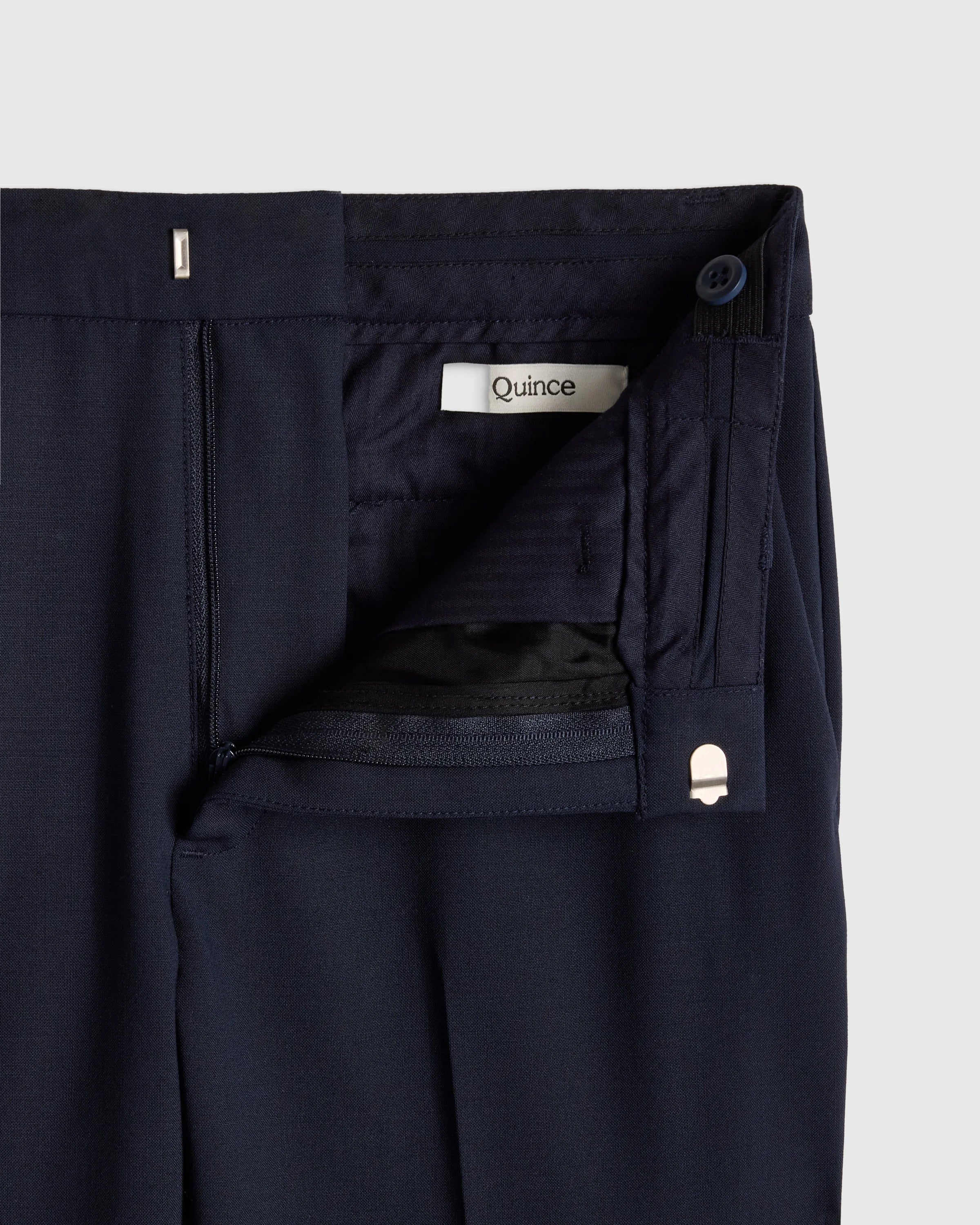 Kids Italian Wool Suit Pants - 6 / Navy Secondary image