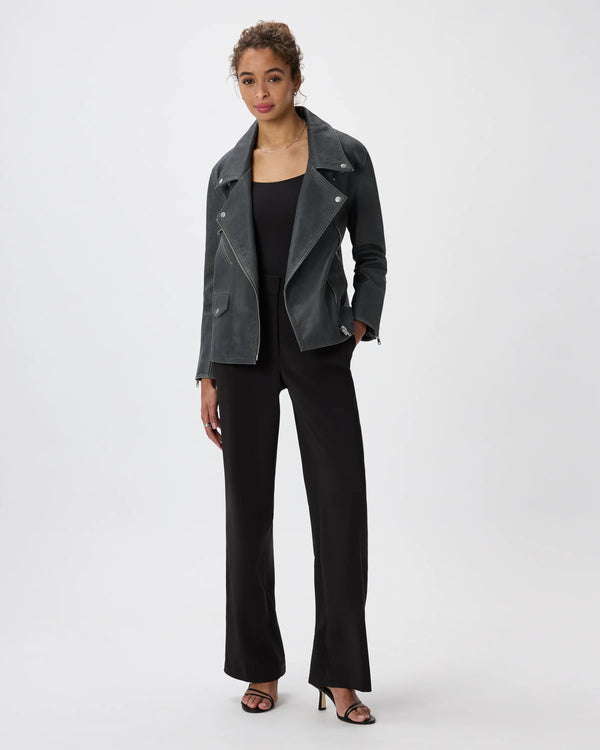 100% Leather Oversized Biker Jacket - XS / True Black