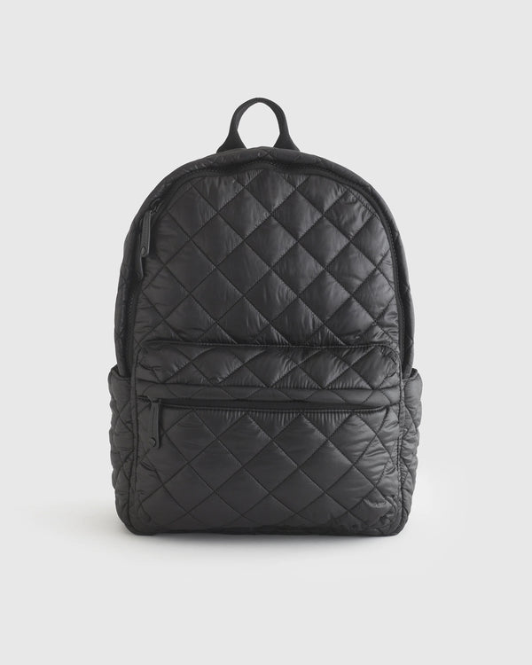 Transit Quilted Commuter Backpack - One Size / Taupe Brown