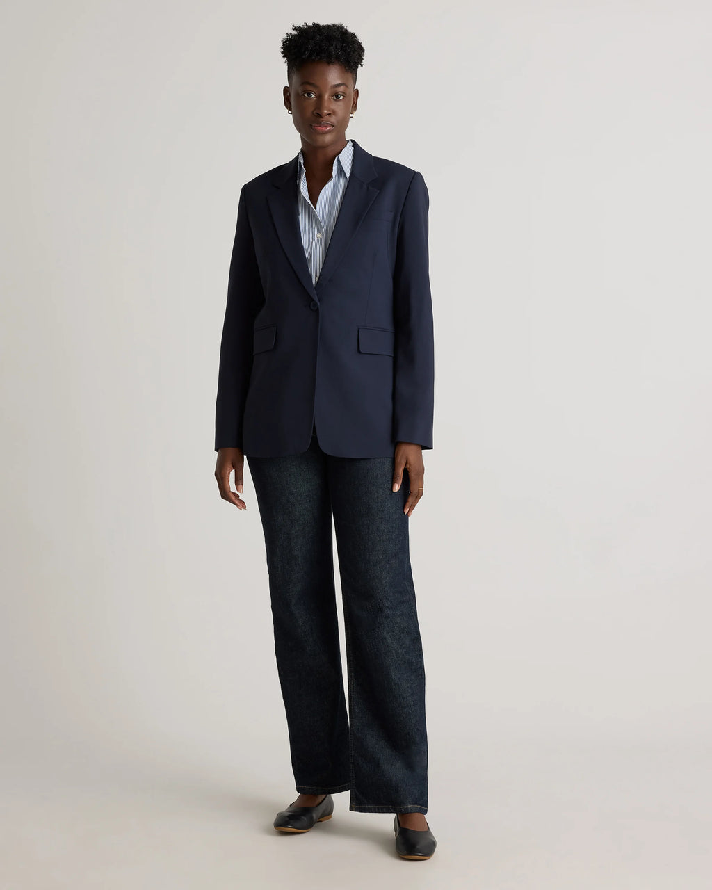 Italian Wool Long Blazer - XS / Sahara Camel