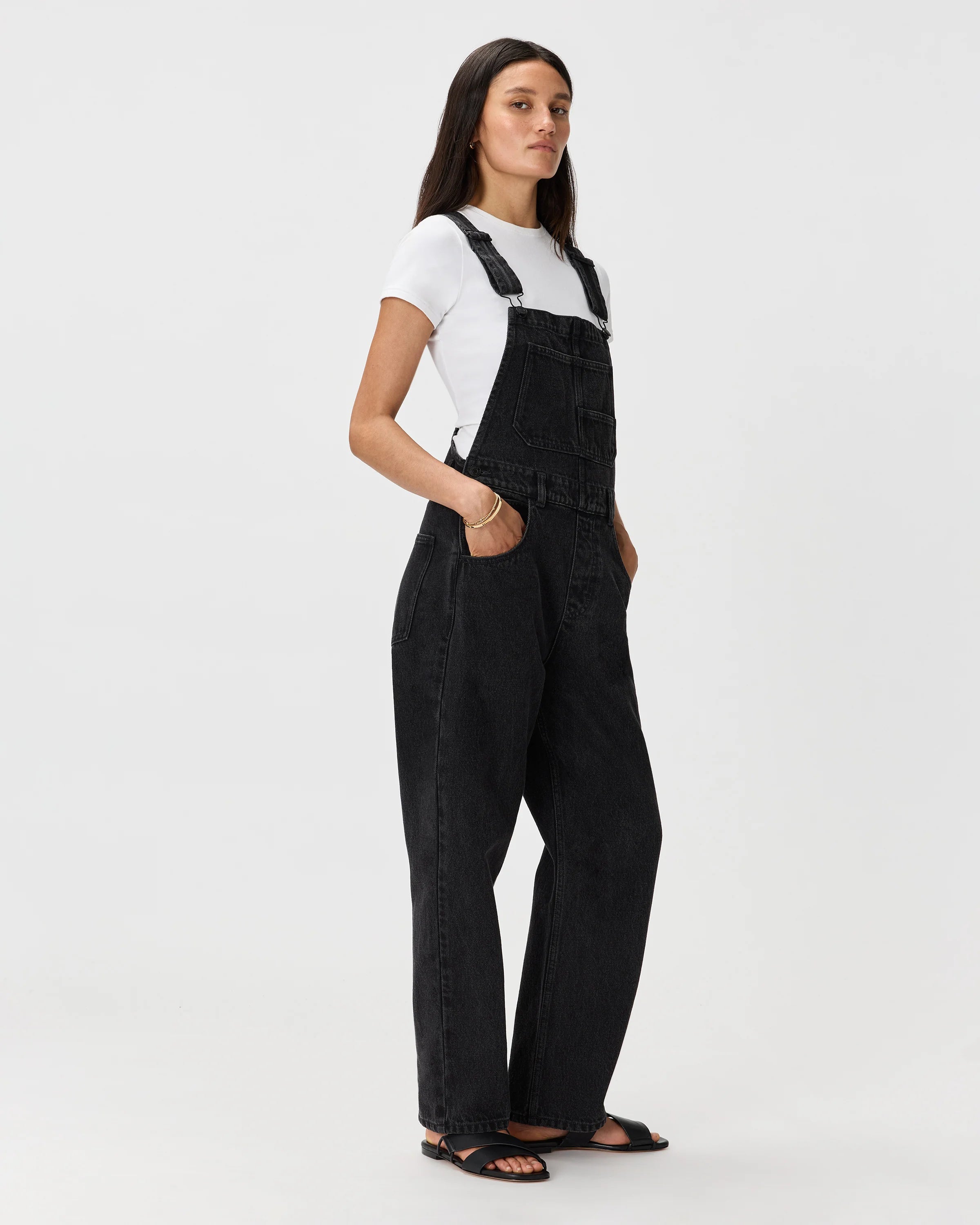 100% Organic Denim Overalls - XS / Mascara Black Secondary image