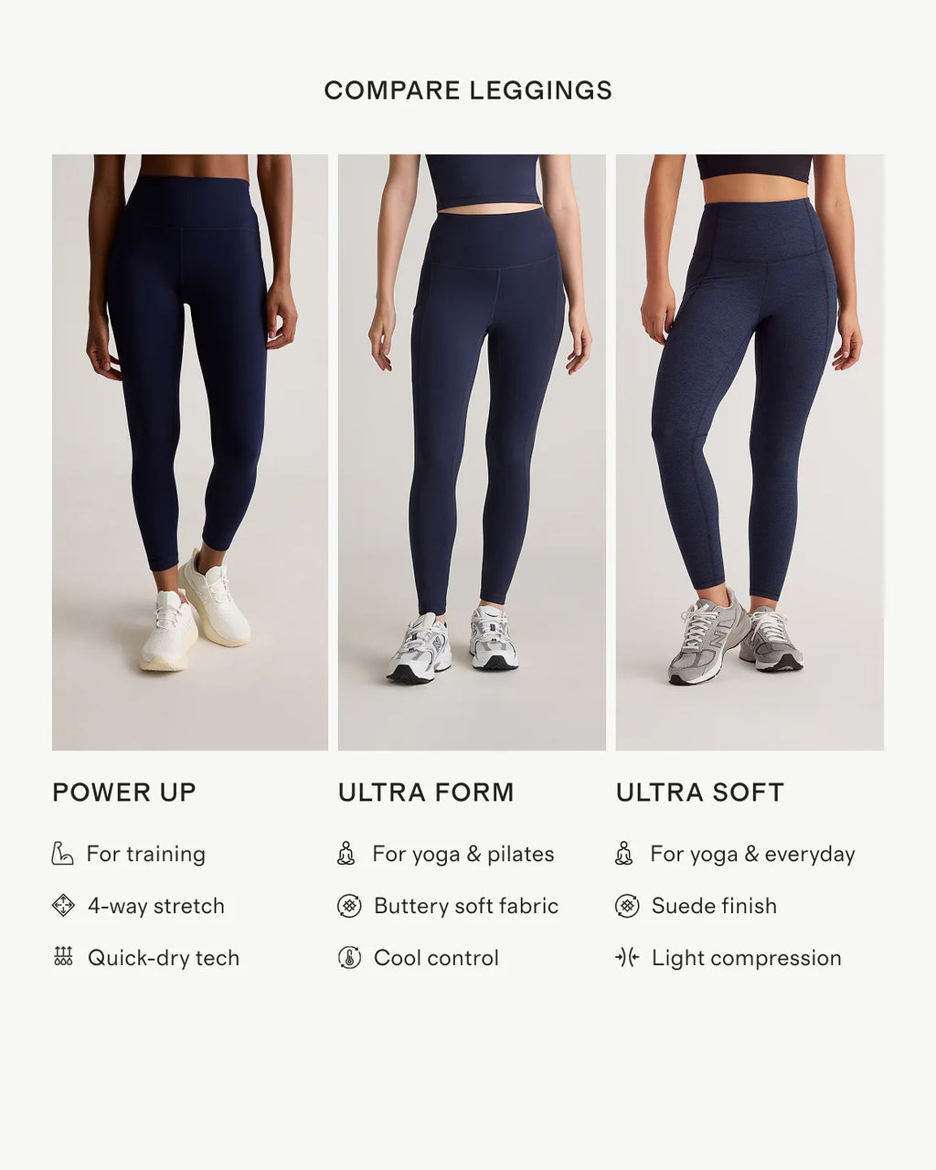 Ultra-Soft High-Rise Legging - XS / Heather Oatmeal