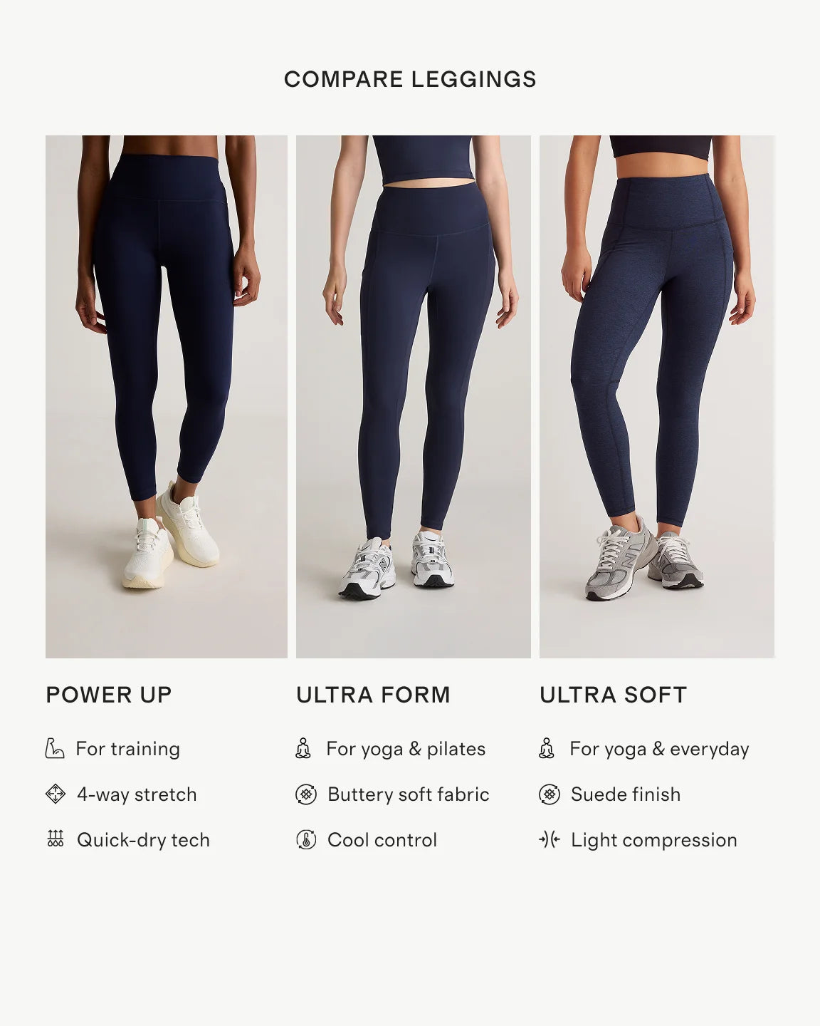 Ultra-Soft High-Rise Legging - XS / Heather Oatmeal