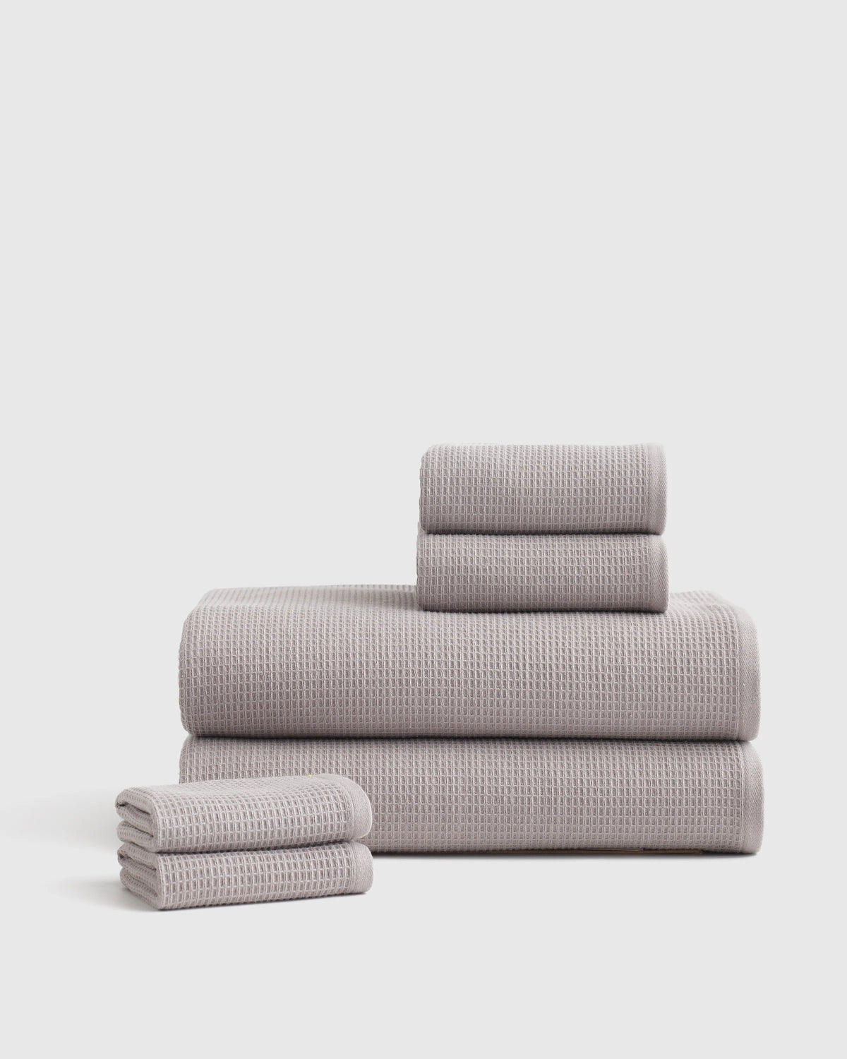Turkish Waffle Terry Bath Sheet Bundle - One Size / White