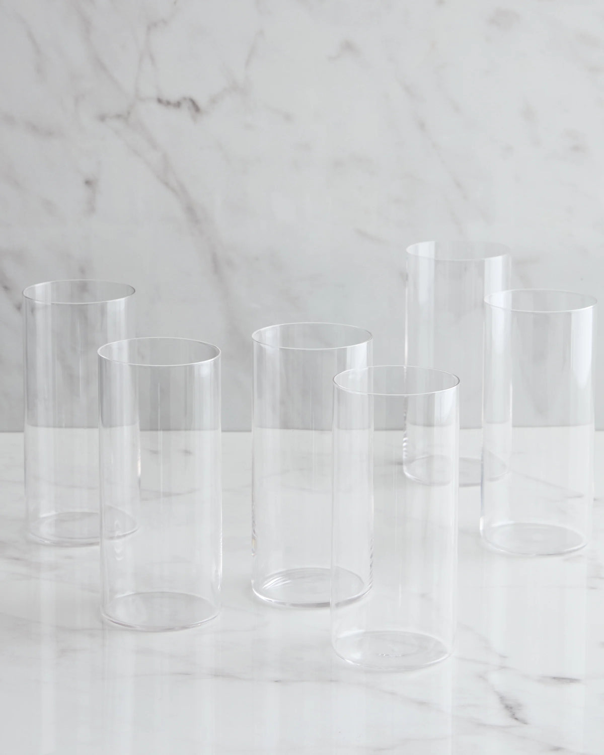 Essential Crystal Tall Drinking Glasses, Set of 6 - One Size / No Color Main image