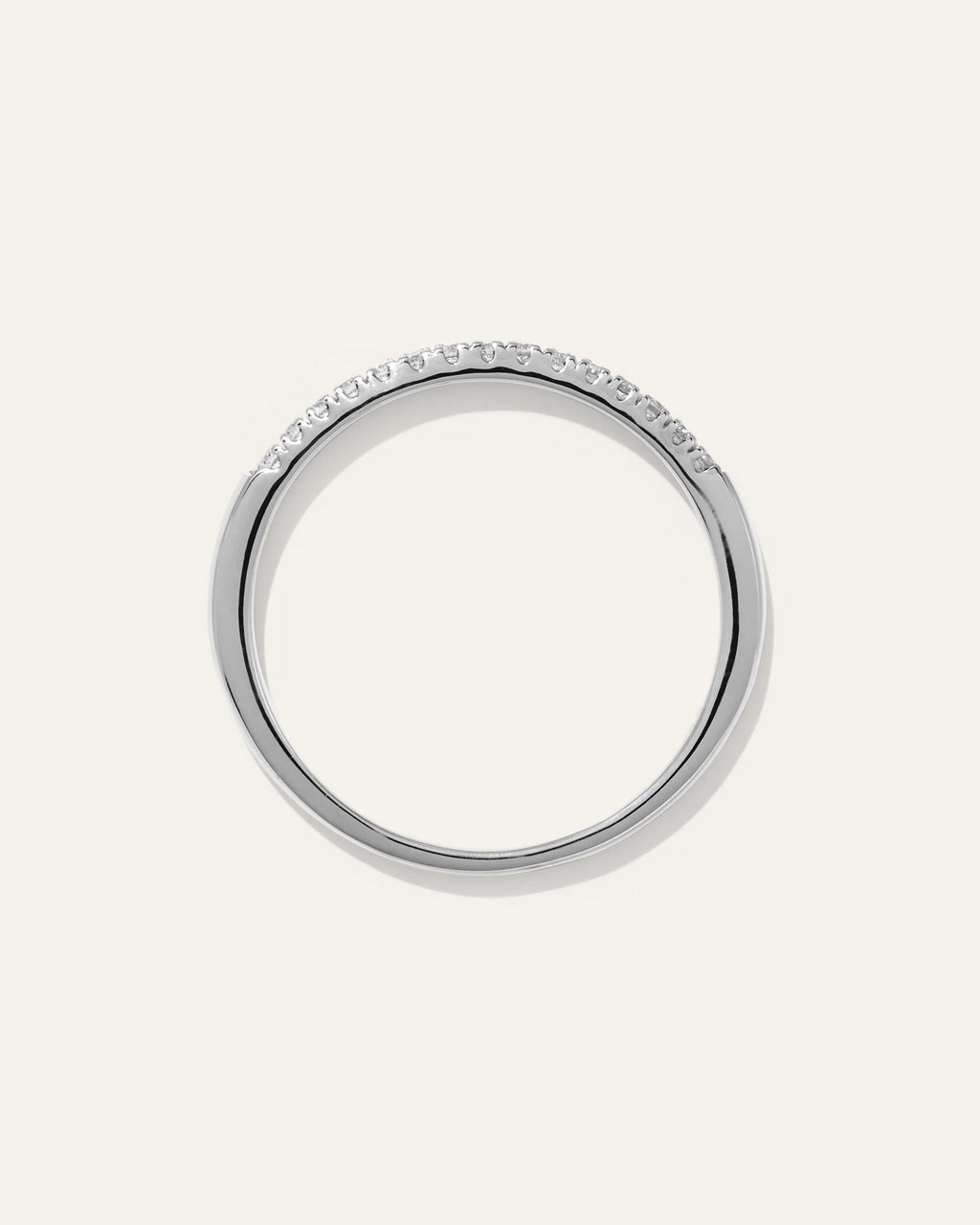 14K Gold Diamond Wedding Band - 4 / Yellow Gold