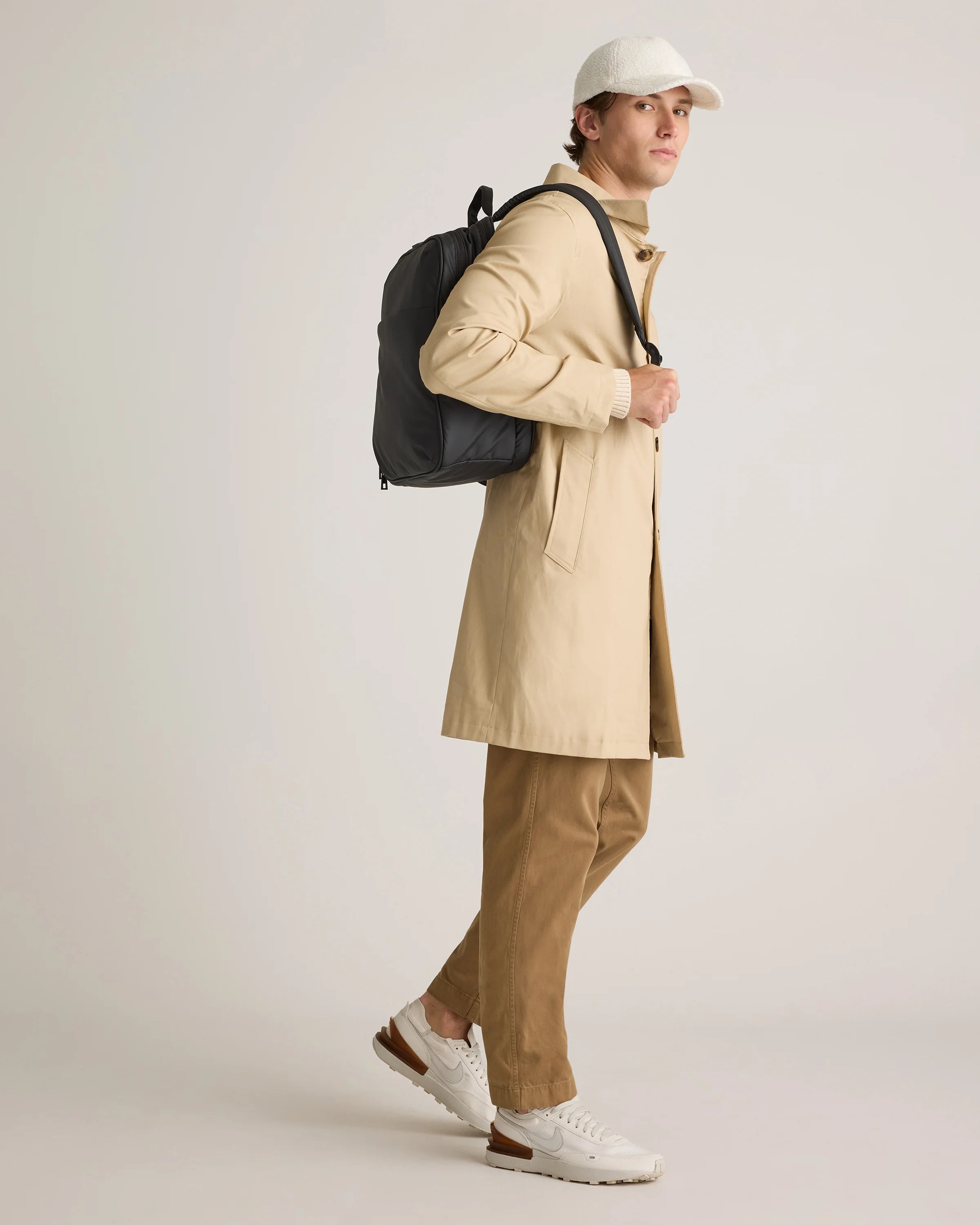 Water Repellent Puff Commuter Backpack - One Size / Black Secondary image