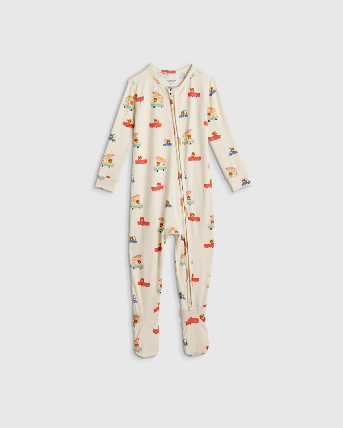 Bamboo Footie Pajama - 0-3M / Ice Cream Bears Main image