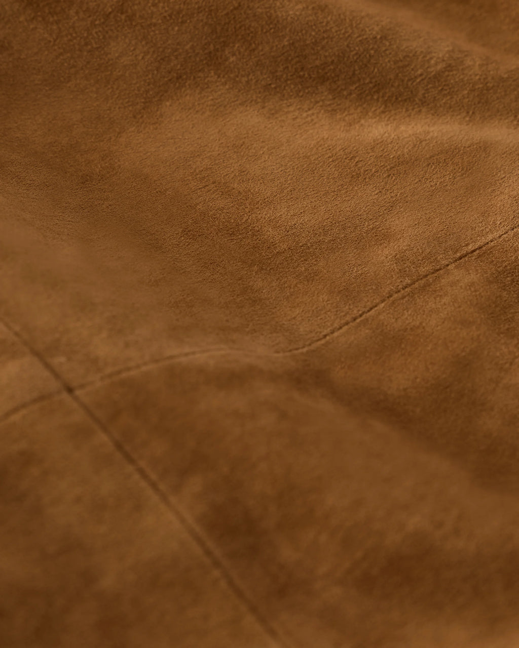 100% Suede Overshirt - S / Cognac Brown