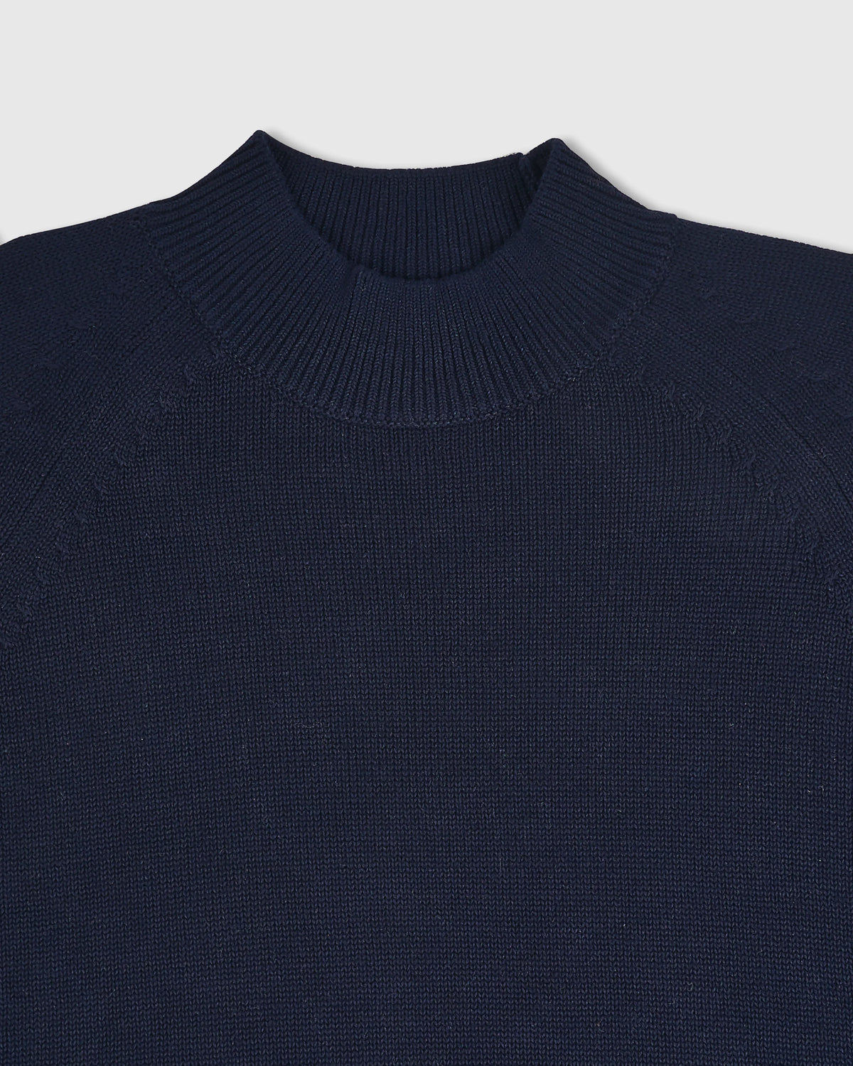 100% Organic Cotton Mock Neck Sweater - XS / Ivory