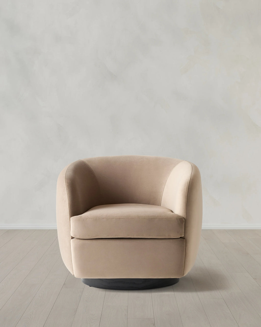 Performance Velvet Swivel Chair - One Size / Performance Velvet Taupe