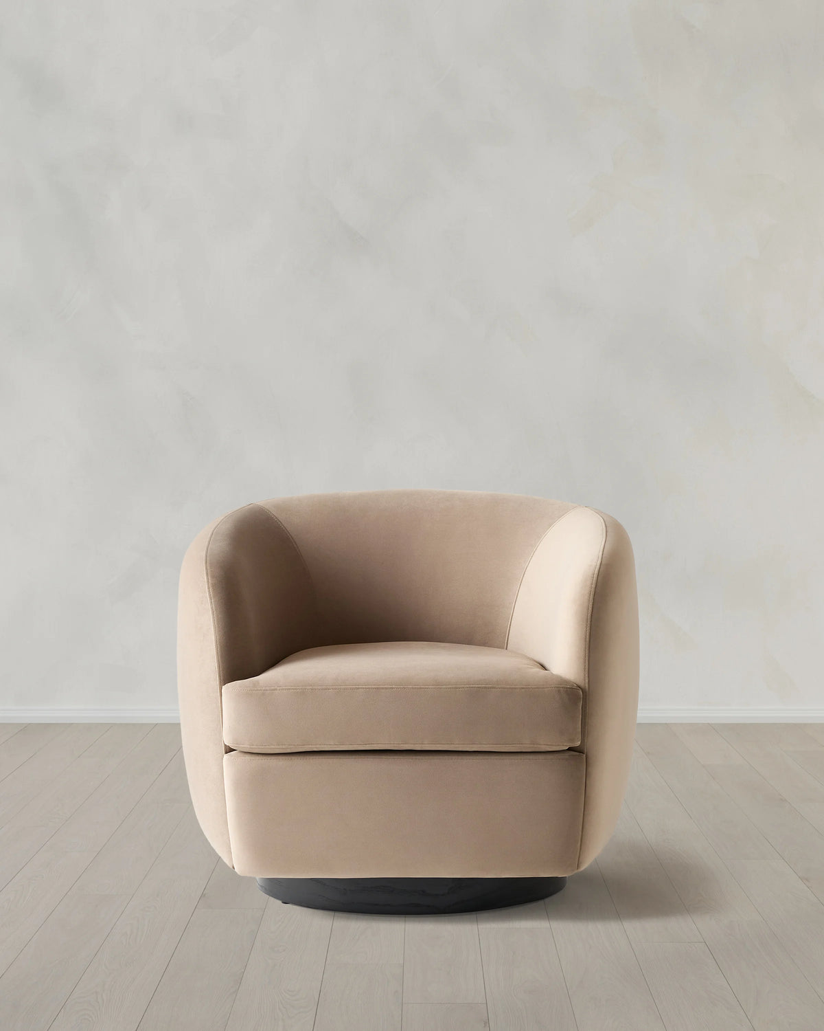 Performance Velvet Swivel Chair - One Size / Performance Velvet Taupe Main image
