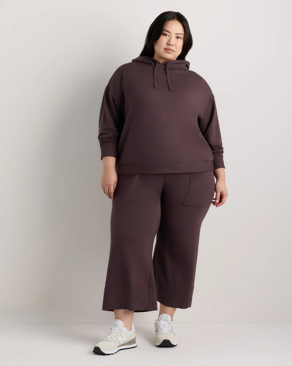 SuperSoft Fleece Pullover Hoodie - 1X / Dried Fig