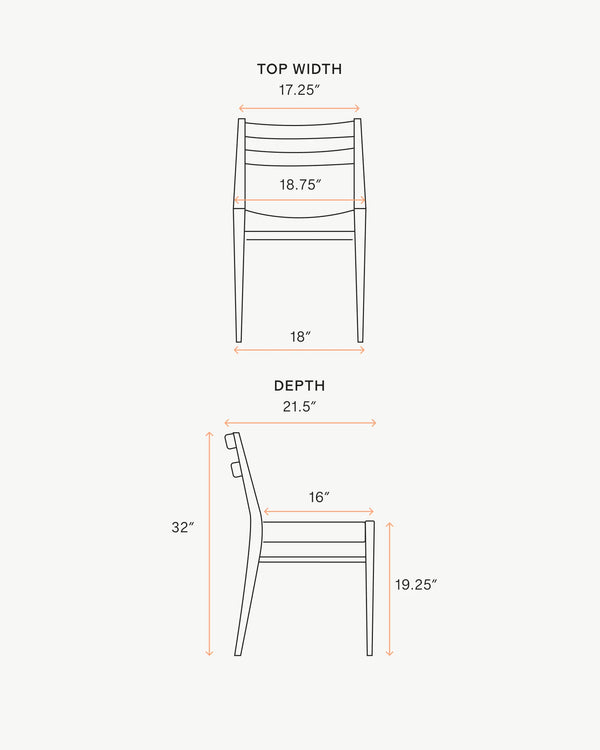Solid Oak Dining Chair with Paper Cord Seat (Set of 2) - Set of 2 / Light Oak