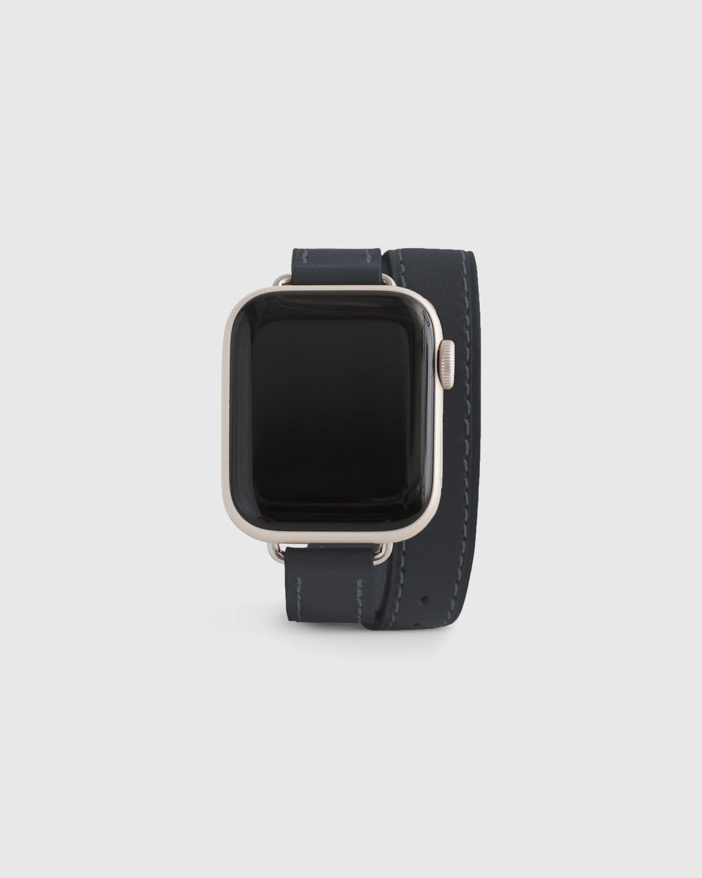 Leather Double Wrap Smartwatch Band - 38mm - 42mm / Dark Green