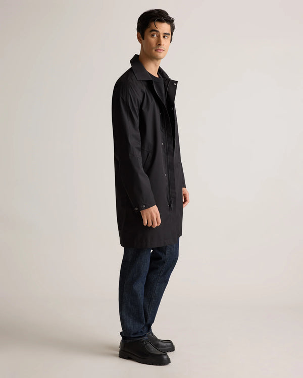 Weather Proof Long Rain Jacket - S / Storm Blue