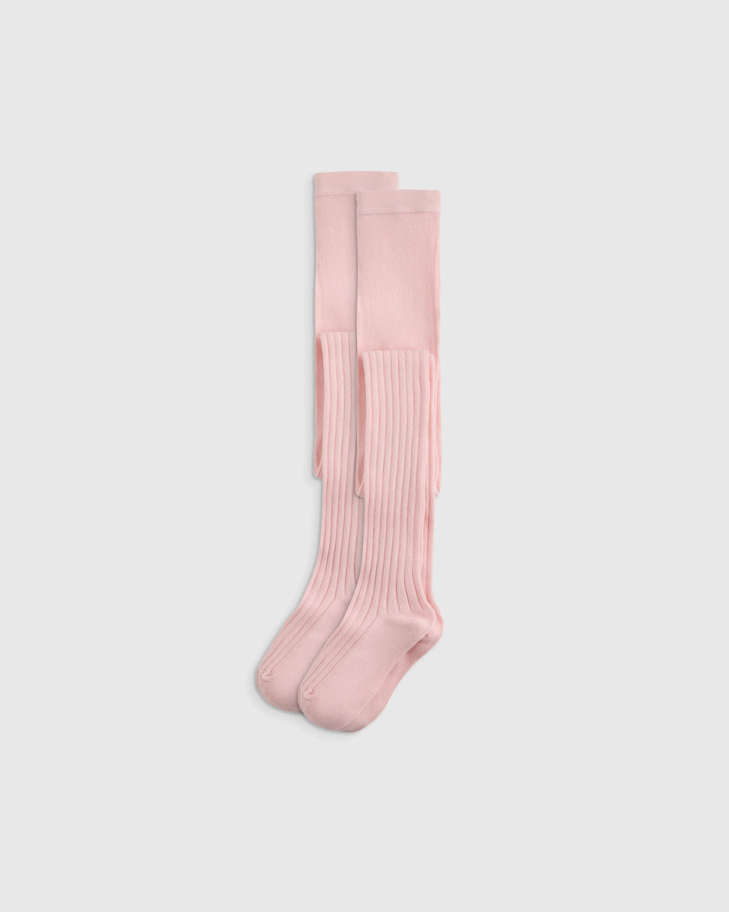 Organic Cotton Rib Tights (2-pack) - 12-24M / Ivory