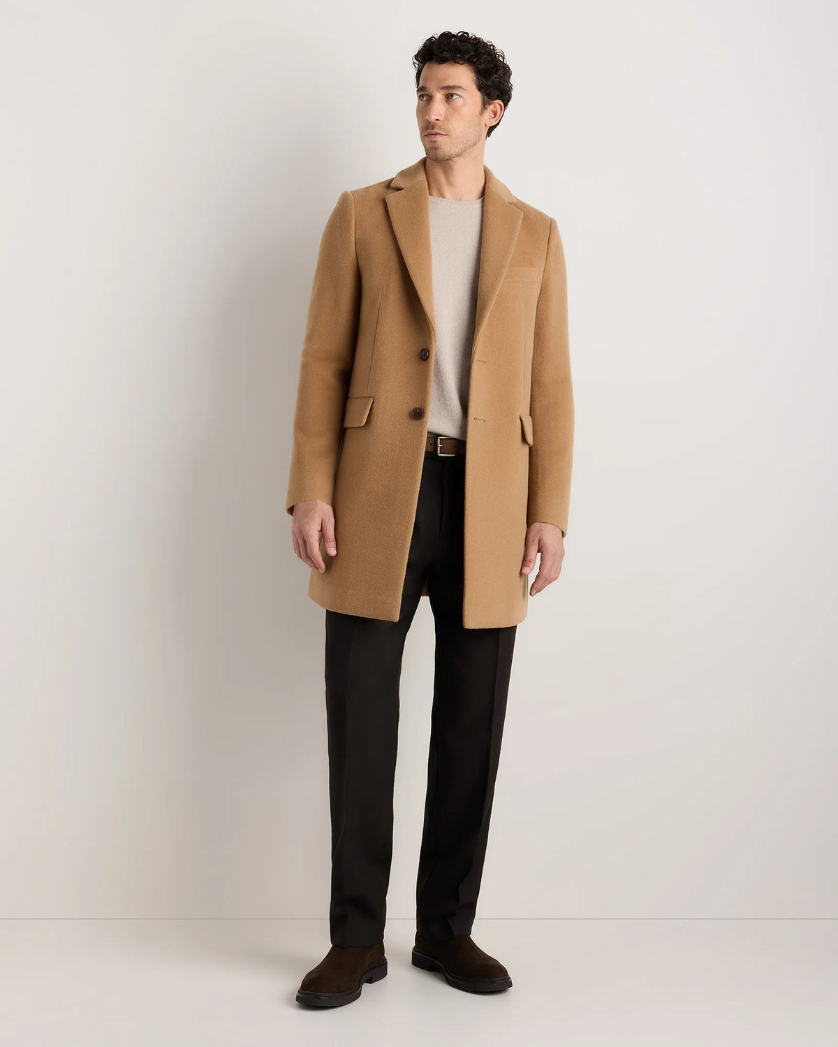 Wool Cashmere Overcoat - XS / Caramel Main image