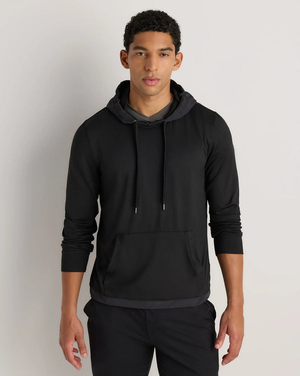 Flowknit Performance Hybrid Pullover Hoodie - S / Heather Green
