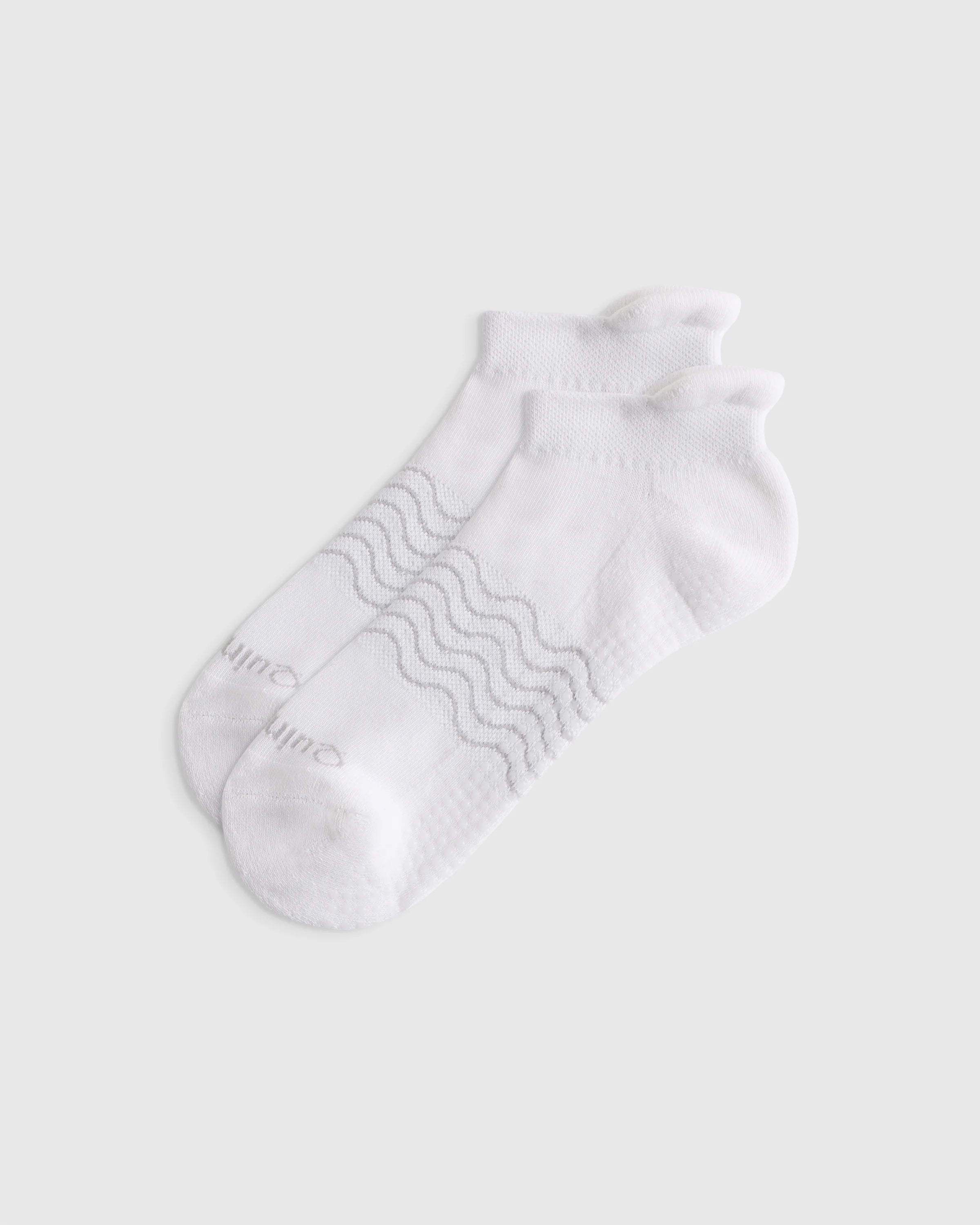 Everyday Cotton Pilates Gripper Ankle Socks (4-pack) - S / White Secondary image